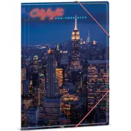 Ars Una: Citylight New York A4 Gummizugmappe