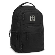 Ars Una: Cordura Black AU-5 schwarze Schultasche/Rucksack 33x49x23 cm