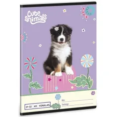 Ars Una: Cute Animals - Aussie liniertes Heft A5 21-32