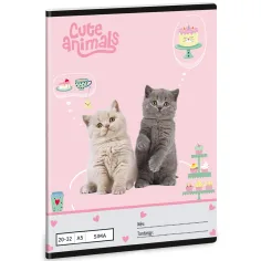 Ars Una: Cute Animals - Tea Party Blanko-Heft A5 20-32
