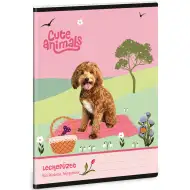 Ars Una: Cute Animals Doggie Hausaufgabenheft mit Hund, 38 Blatt, A5
