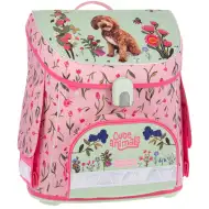 Ars Una: Cute Animals Doggie kompakter ergonomischer Schulranzen mit Magnetverschluss, Rucksack 33x41x24cm