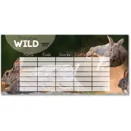 Ars Una: Der Stundenplan "The Eye of the Wild" mit Häschen, beidseitig bedruckt
