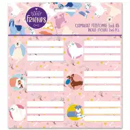 Ars Una: Doggy Friends Mädchenset Heftetiketten, 3x6 Stück, verpackt