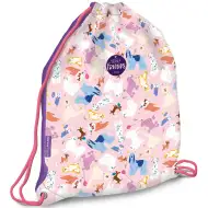 Ars Una: Doggy Friends pastellrosa Turnbeutel, Sportbeutel 32x42cm