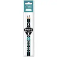 Ars Una: Dreikantiger gestreifter 2B Graphitstift 2er-Pack