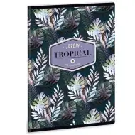 Ars Una: Floral Palm Leaf kariertes Heft A/5 40 Seiten