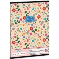 Ars Una: Flower Power blumengemustertes liniertes Heft für die 2. Klasse, 32 Seiten, A5