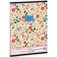 Ars Una: Flower Power blumengemustertes liniertes Heft für die 3. Klasse, 32 Seiten, A5