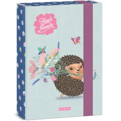 Ars Una: Fresh Flowers Heftbox mit Igelmuster A5