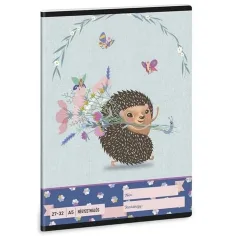 Ars Una: Frische Blumen kariertes Heft A/5 27-32