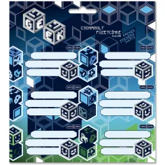 Ars Una: Geek – Etiketten für Hefte, 3 x 6 Stück