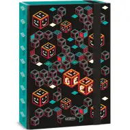 Ars Una: Geek türkis-schwarze Heftbox A/4