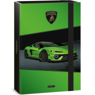 Ars Una: Grüne A4-Heftbox mit Lamborghini-Motiv