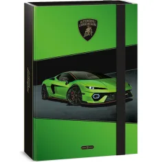 Ars Una: Grüne A4-Heftbox mit Lamborghini-Motiv