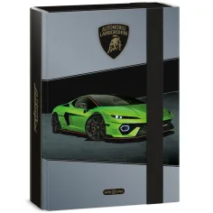 Ars Una: Grüne Lamborghini-Heftbox mit Gummiband A5