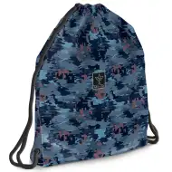 Ars Una: Hyde blauer Tarnmuster-Turnbeutel, Sportbeutel 37,5x46cm