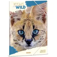 Ars Una: Icons of the Wild Serval gemusterte Gummimap­pe A4