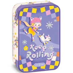 Ars Una: Keep Rolling mehrstöckiges Federmäppchen 15,5 x 22,5 x 4,5 cm