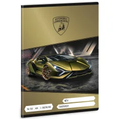 Ars Una: Lamborghini Sian liniertes Heft für die 2. Klasse, A5, 16–32