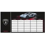 Ars Una: Lamborghini einseitiger, beidseitiger Stundenplan in schwarzer Farbe