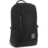 Ars Una: Mädchen-Cordura-Schulrucksack schwarz-violett AU-17 32x47x18cm