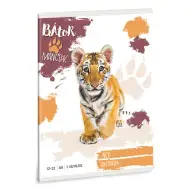 Ars Una: Mutige Pfoten – Tiger A/5 liniert Heft für die 3. Klasse 12-32