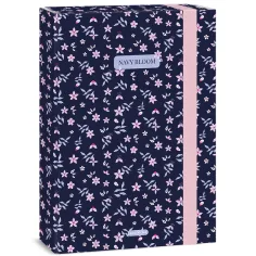 Ars Una: Navy Bloom geblümte Heftbox A4