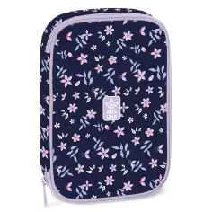 Ars Una: Navy Bloom mehrstöckiges Federmäppchen 15,5 x 22,5 x 4,5 cm