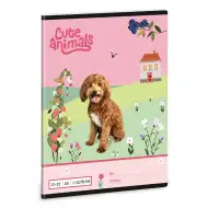 Ars Una: Niedliche Tiere – Hündchen A/5 liniertes Heft für die 3. Klasse 12-32