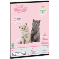 Ars Una: Niedliche Tiere – Teeparty A/5 liniertes Heft für die 3. Klasse 12-32