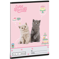 Ars Una: Niedliche Tiere - Teeparty, liniertes Heft für die 2. Klasse, A5 16-32