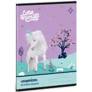 Ars Una: Niedliche Tiere Einhorn-Motiv Hausaufgabenheft, 38 Blatt, A/5