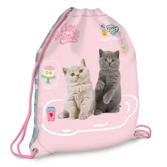 Ars Una: Niedliche Tiere Teeparty Katzen-Turnbeutel, Sportbeutel 32 x 42 cm