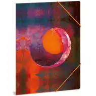 Ars Una: Orange Moon Gummibandmappe A/4