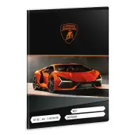 Ars Una: Orangefarbener Lamborghini A/5 liniert Heft für die 3. Klasse 12-32