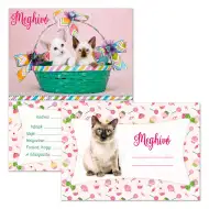 Ars Una: Partyeinladung mit Katze, mit Umschlag, 10 Stück
