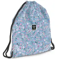 Ars Una: Pearl Blossom Blue blumiger Teenager-Turnbeutel, Sportbeutel 37,5x46cm