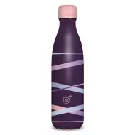 Ars Una: Ribbon Purple doppelwandige Metalltrinkflasche 500 ml