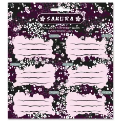 Ars Una: Sakura verpackte Heftaufkleber 3×6 Stück
