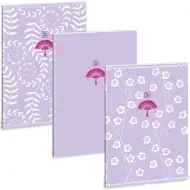 Ars Una: Soft Touch Purple Spring extra Heftklammern glattes Heft A/4