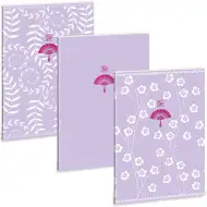 Ars Una: Soft Touch Purple Spring extra geheftetes Punktrasterheft A/4