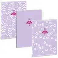 Ars Una: Soft Touch Purple Spring extra geheftetes liniertes Heft A/4
