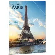 Ars Una: Stadtansicht von Paris Gummimappe A/4