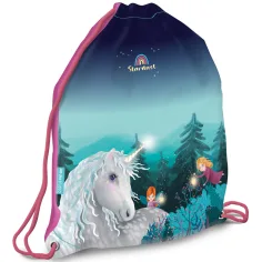 Ars Una: Stardust Einhorn gemusterter Turnbeutel, Sportbeutel 32x42cm