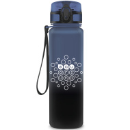 Ars Una: Stormy Night blau-schwarz verlaufende, matte BPA-freie Trinkflasche, 600 ml