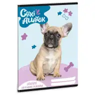 Ars Una: Süße Tiere – Französische Bulldogge Schulheft, 38 Blatt, A5