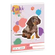 Ars Una: Süße Tiere – Harlekin-Dackel A/5 liniertes Heft für die 1. Klasse 14-32