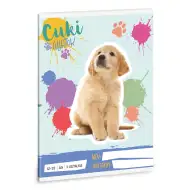 Ars Una: Süßer Golden Retriever A/5 liniertes Heft für die 3. Klasse 12-32