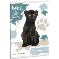 Ars Una: Tapfere Pfoten – Notizbuch "Schwarzer Panther" kariert A/5 27-32